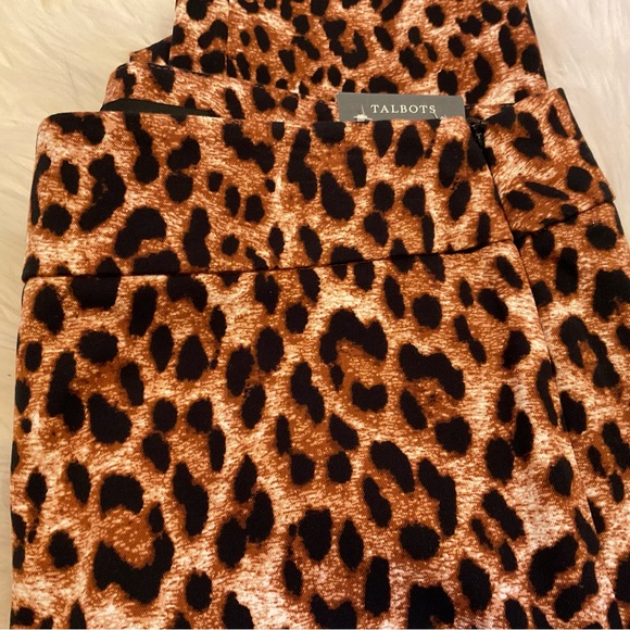 Talbots Chatham Ankle Pants - NWT - Size 4 - Leopard Print - Picture 4 of 11